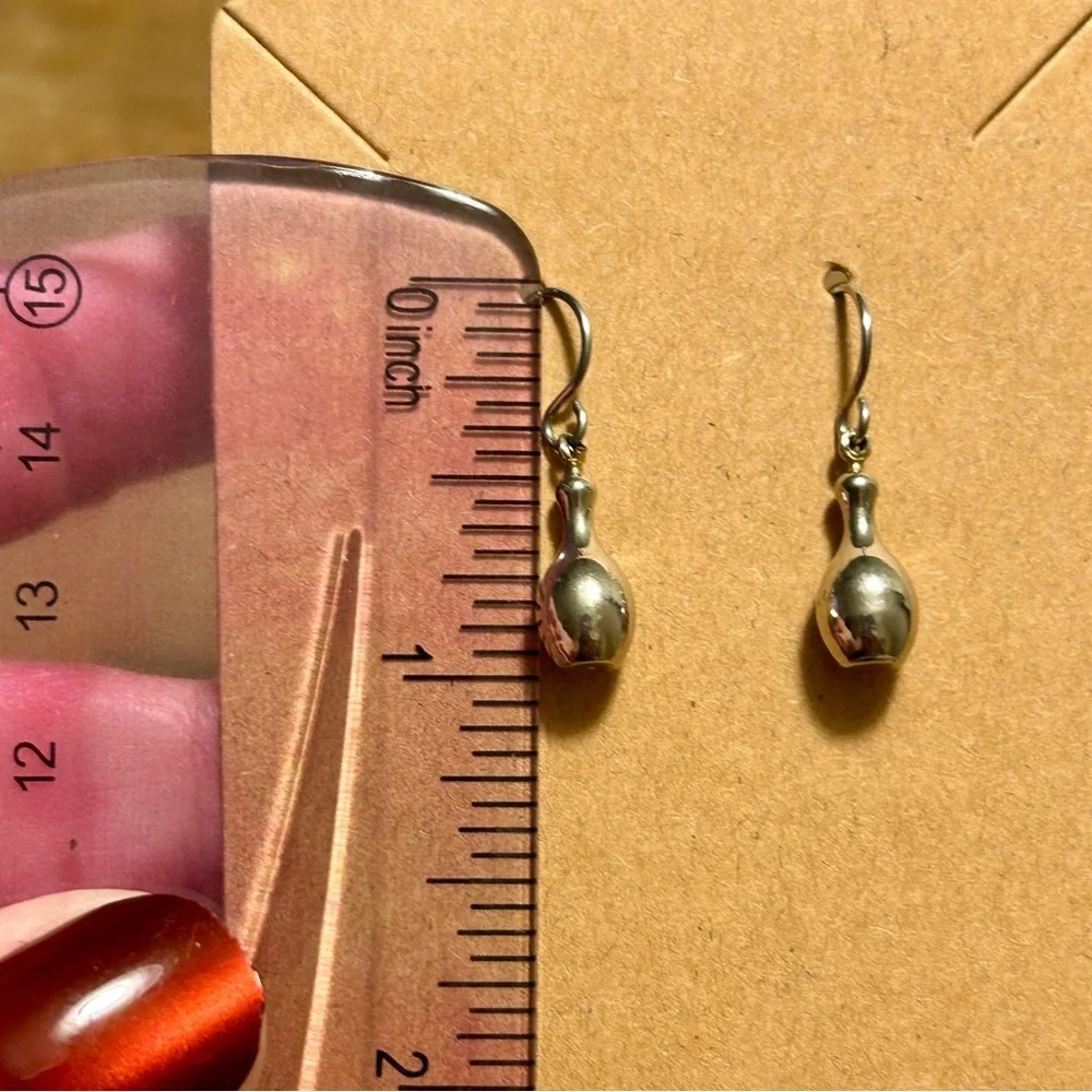 Dainty Silver Drop Earrings